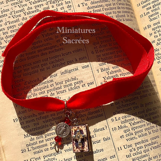 Bracelet de foi Sainte bible et Saint Benoît